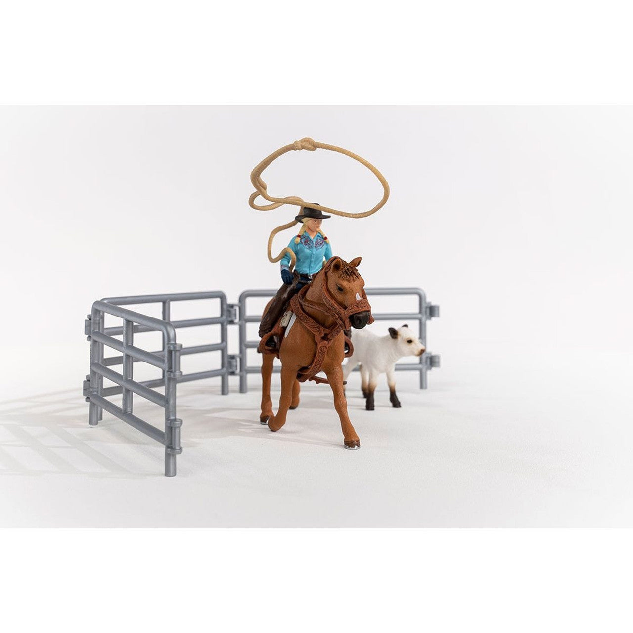 Schleich - Cowgirl Team Roping Fun 42577