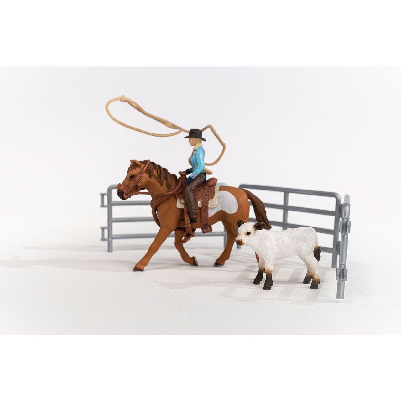 Schleich - Cowgirl Team Roping Fun 42577