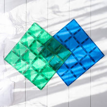 Connetix - Rainbow Blue & Green Base Plate 2pc