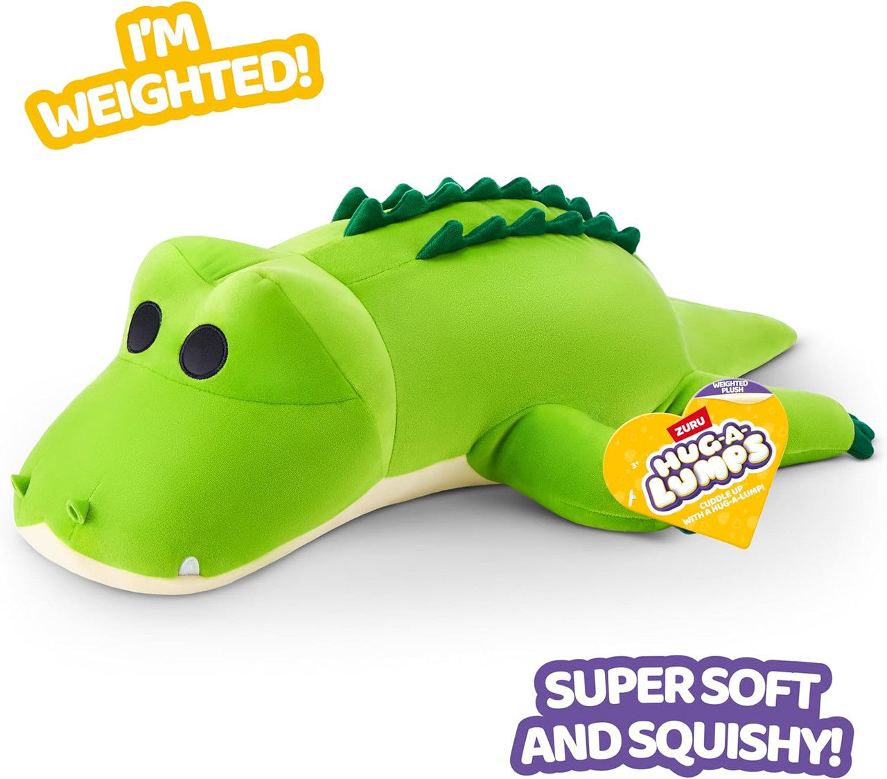 ZURU - Hug-a-Lumps Weighted Plush 1.5kg - Rocko the Crocodile