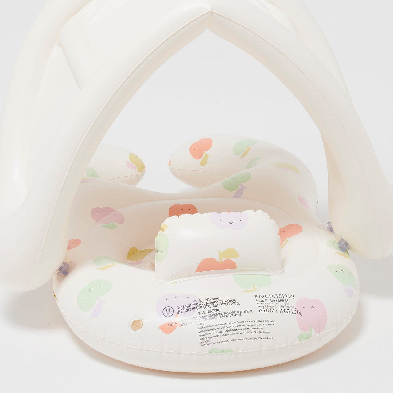 Sunnylife Float Together Baby Seat - Apple Sorbet