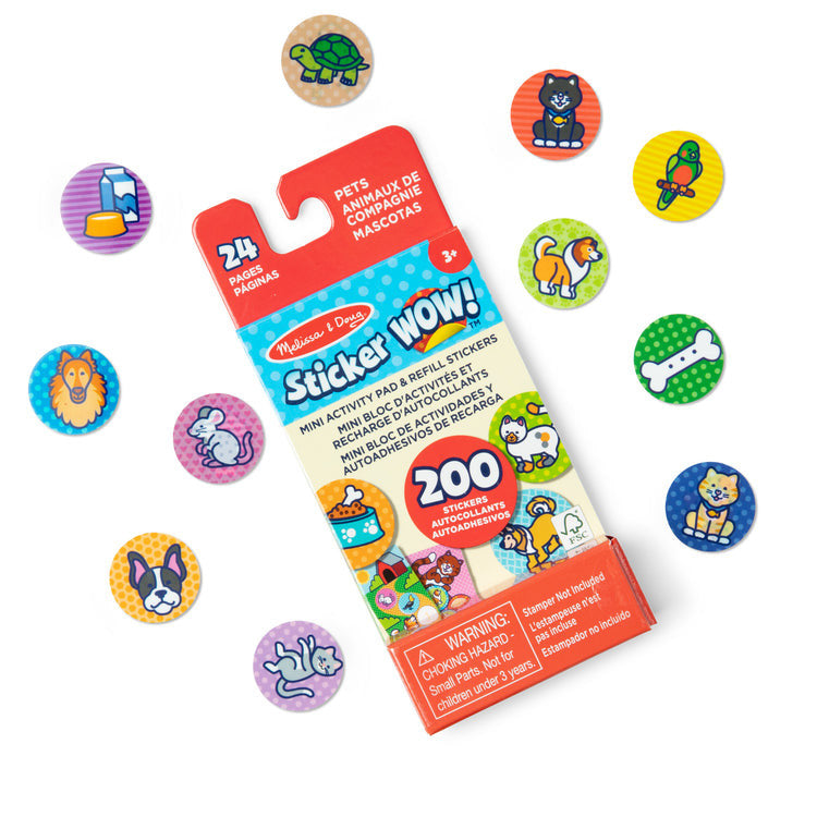 Melissa & Doug - Sticker WOW! Refill Stickers - Pets