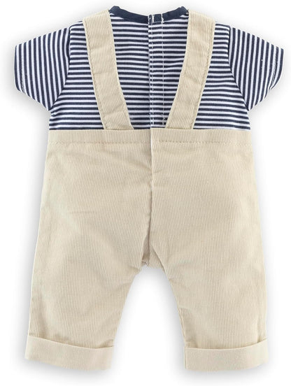 Mon Grand Poupon - Loire Riverside Overalls with Striped T-Shirt - 36cm