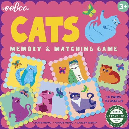eeBoo Memory & Matching Game – Cats