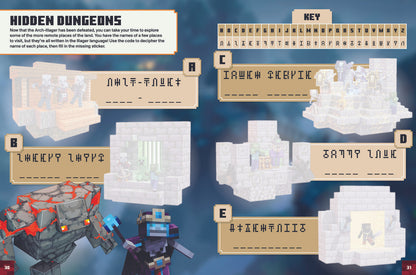Minecraft Dungeons Sticker Book