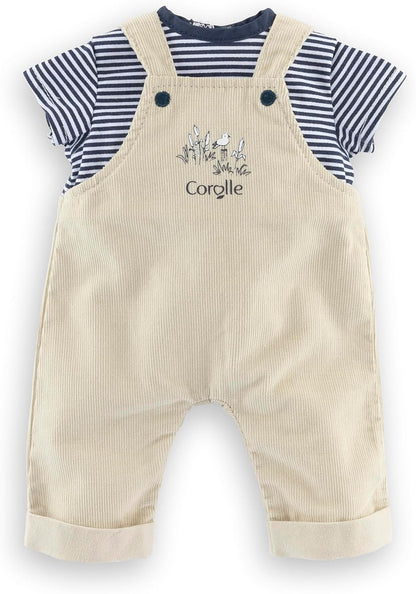 Mon Grand Poupon - Loire Riverside Overalls with Striped T-Shirt - 36cm