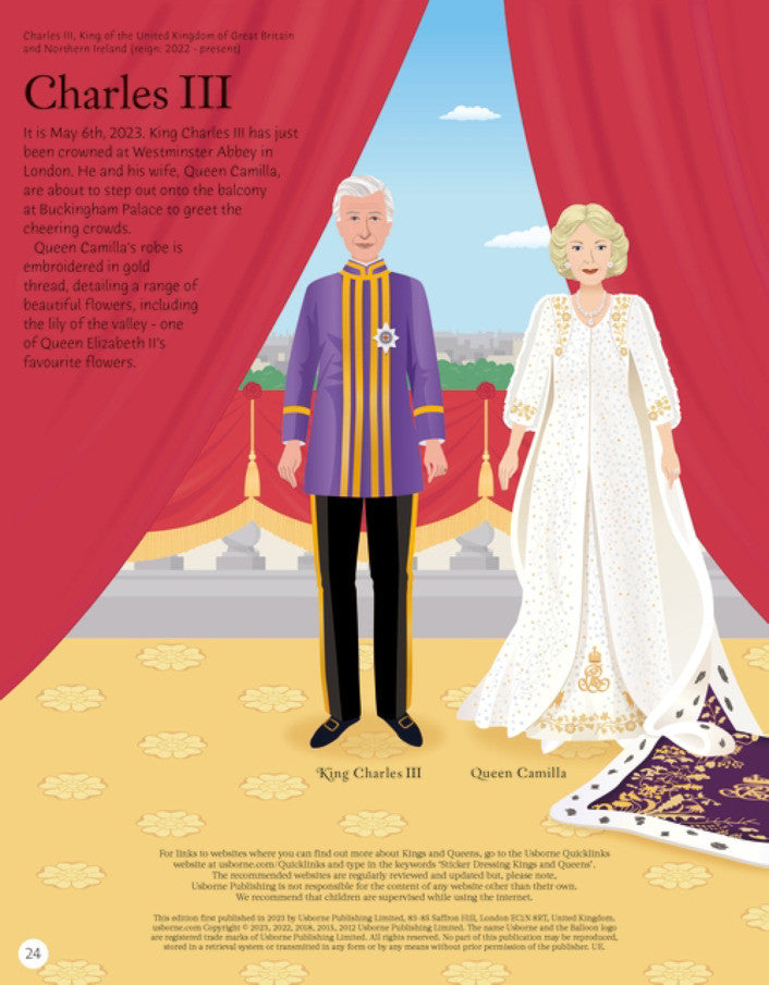 Usborne - Sticker Kings & Queens