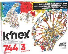 K'Nex - 3-In-1 Amusement Park 744 Pieces, 3Builds