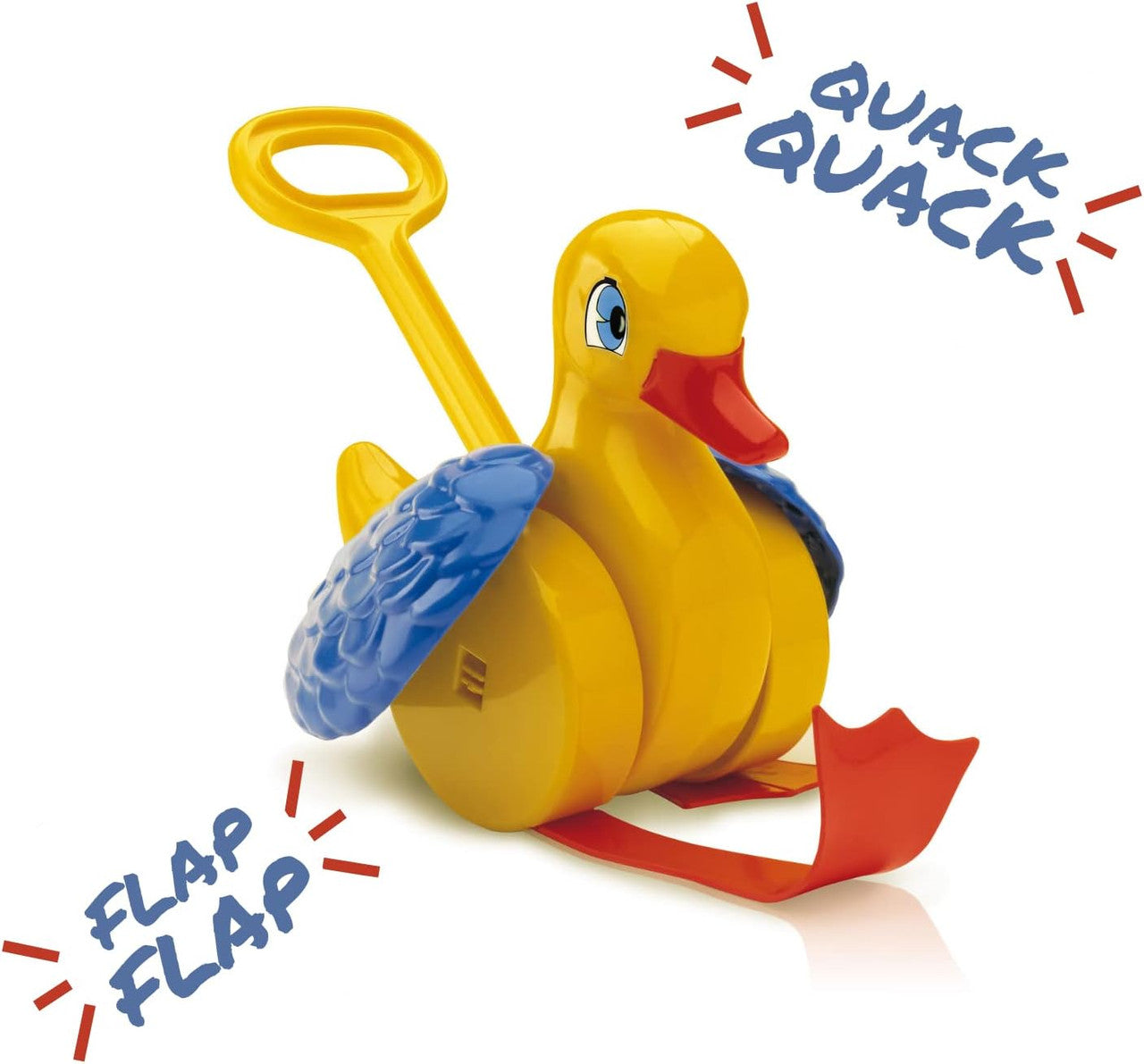 Quercetti - Quack and Flap Duck Push Toy 4180