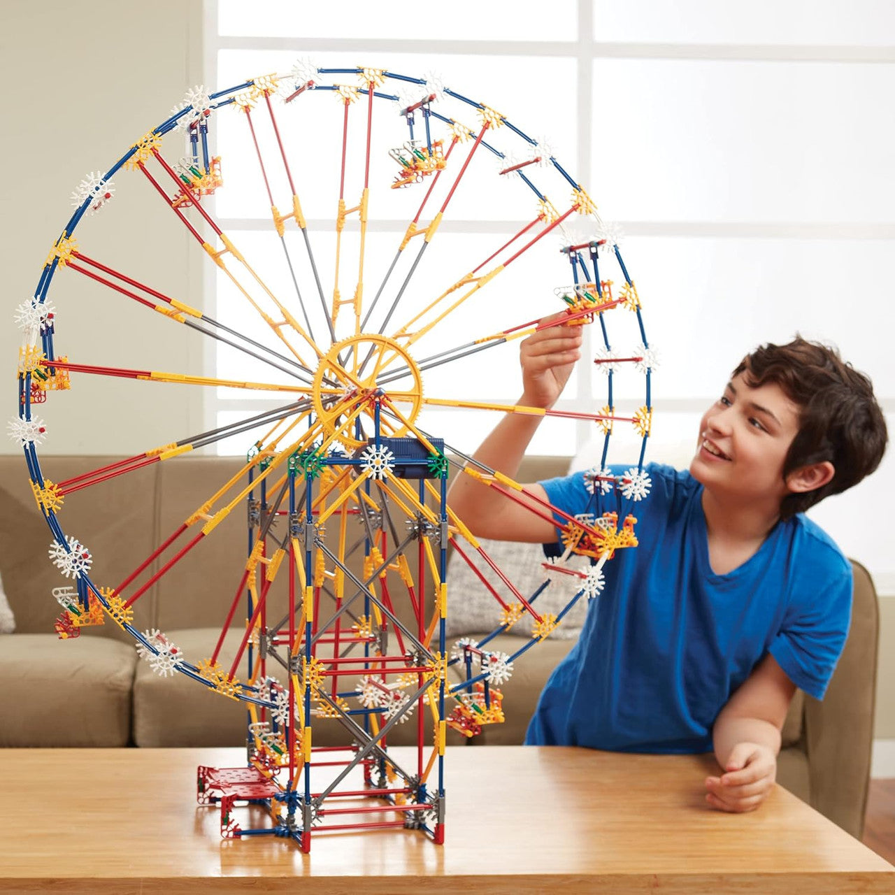 K'Nex - 3-In-1 Amusement Park 744 Pieces, 3Builds