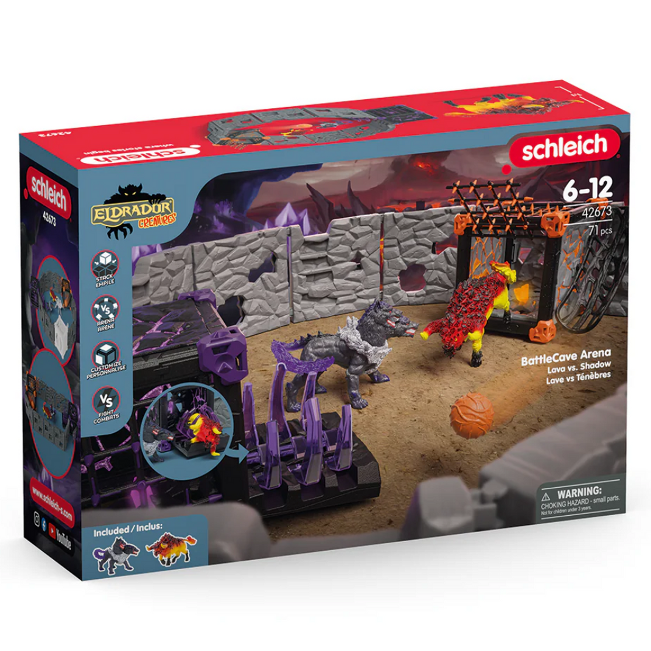 Schleich Eldrador - BattleCave Arena: Lava vs. Shadow 42673