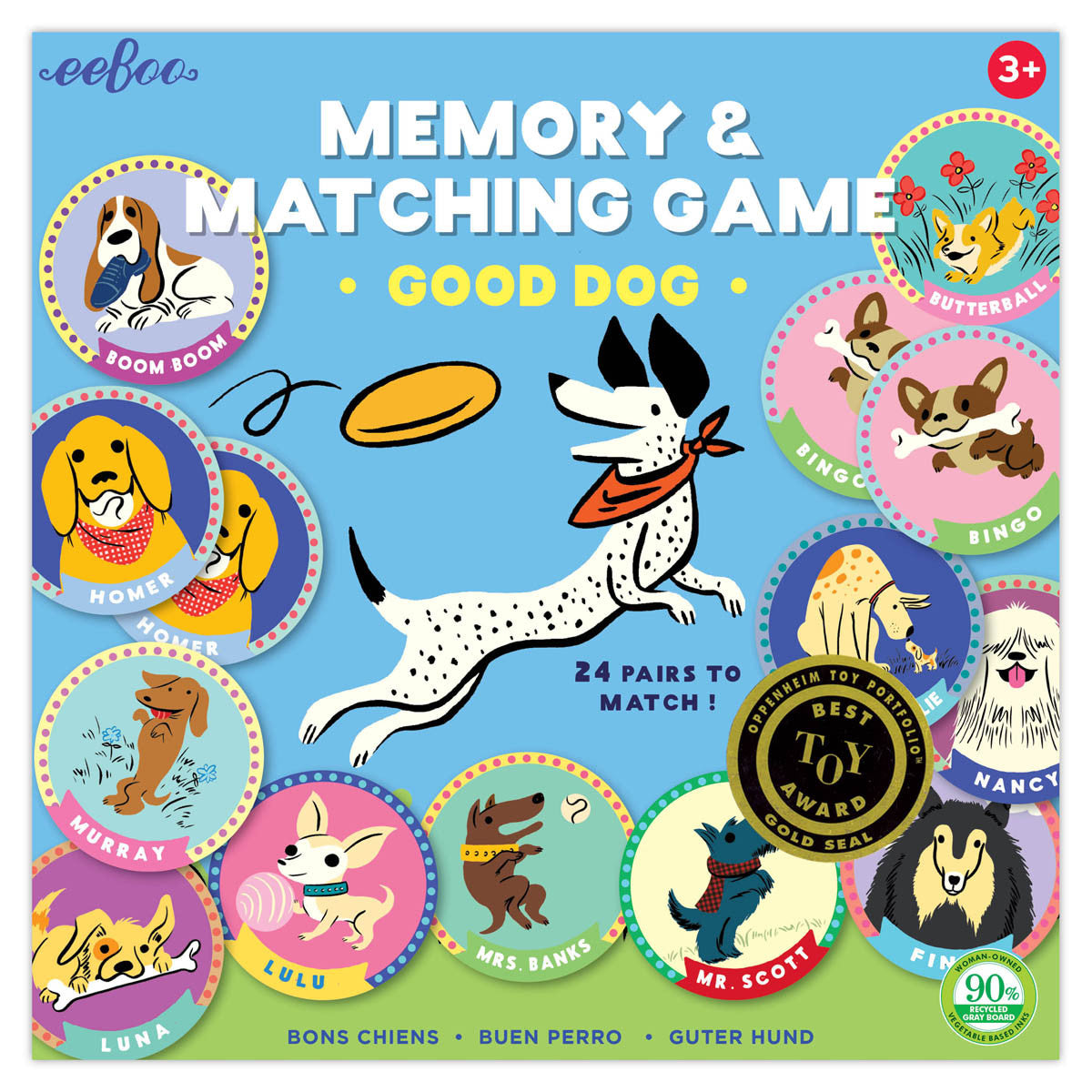 eeBoo Memory & Matching Game – Good Dog