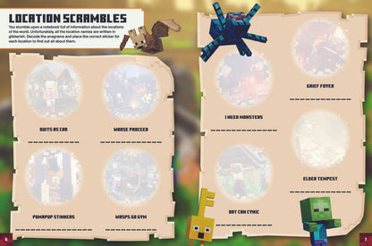 Minecraft Dungeons Sticker Book