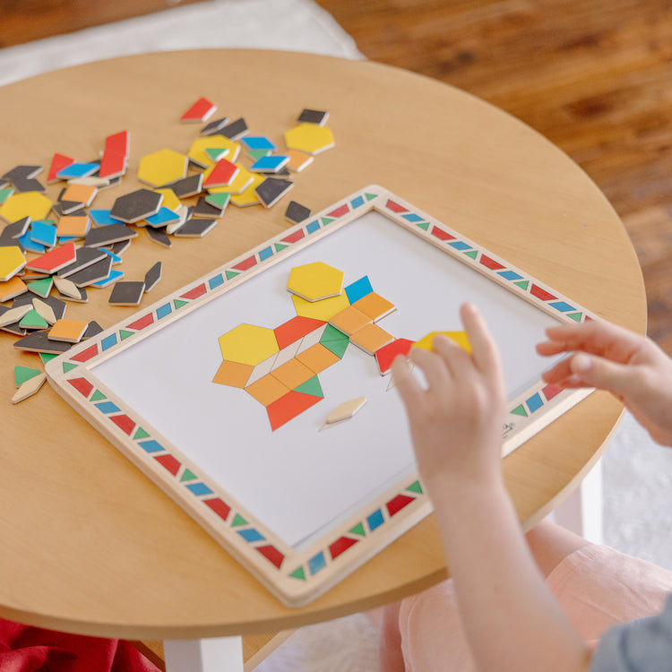 Melissa & Doug - Wooden Magnetic Pattern Block Set