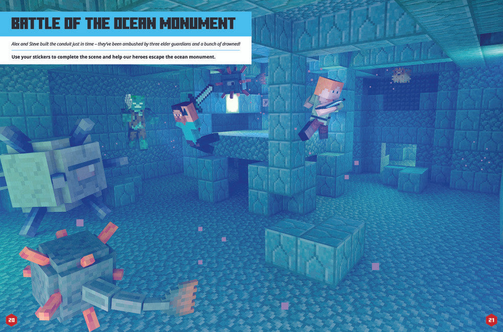 Minecraft Sticker Adventure: Treasure Hunt