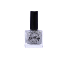 Oh Flossy Nail Polish - Authentic - Silver Glitter