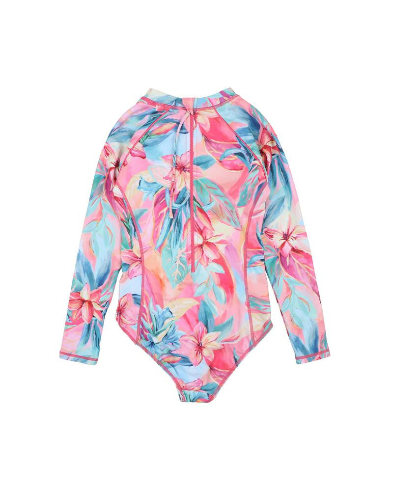 Minihaha - Bree Long Sleeve Sunsuit (sizes 8-12)