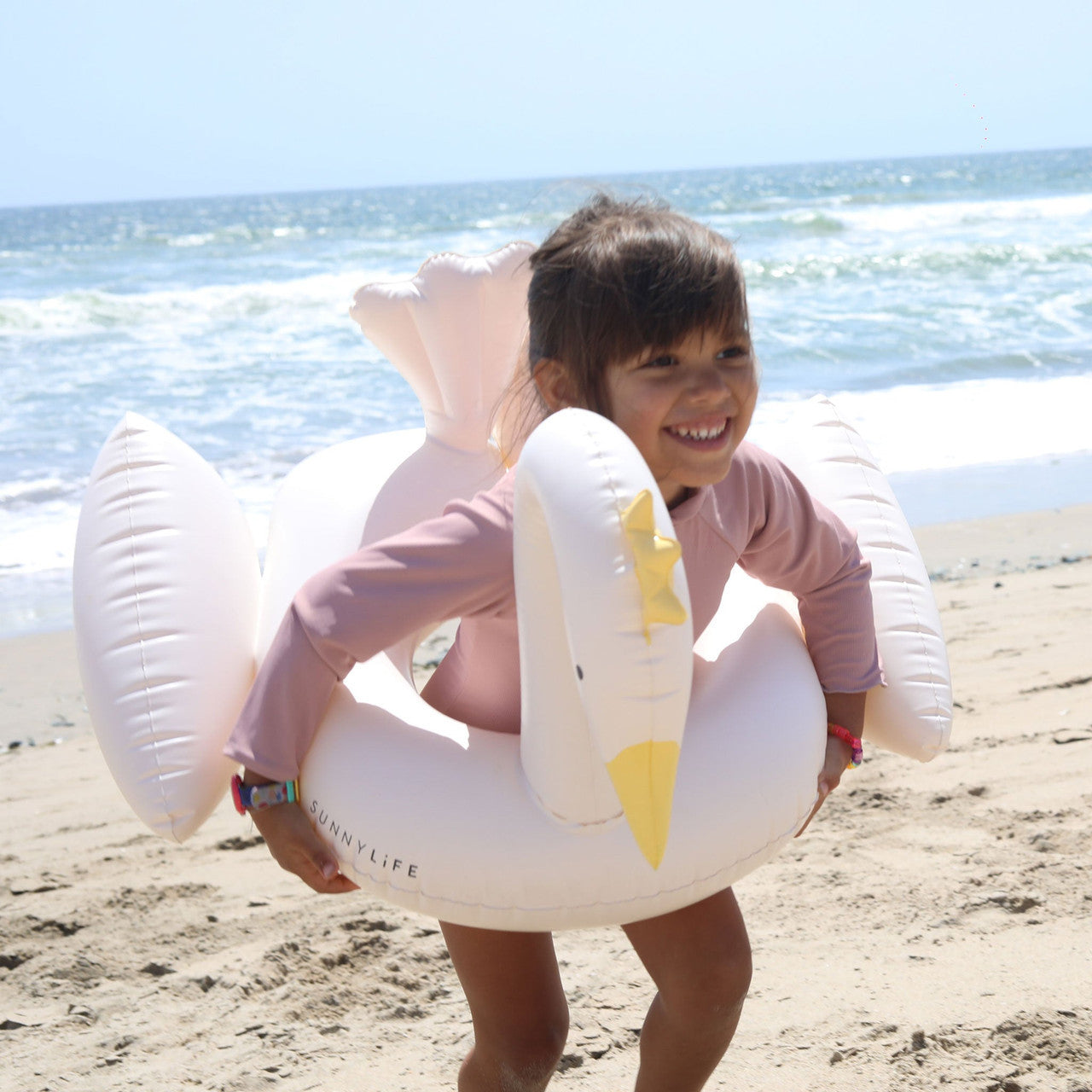 Sunnylife - Kids Tube Pool Ring - Princess Swan