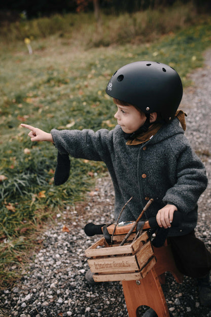 Kinderfeets - Toddler Helmet - Matte Black