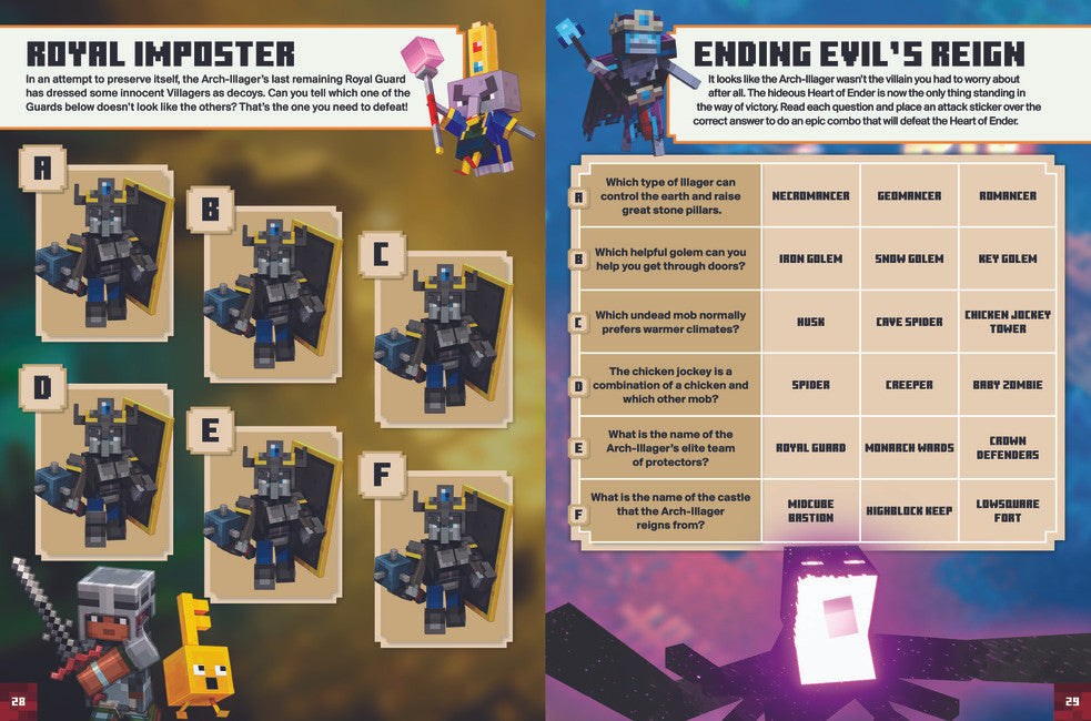 Minecraft Dungeons Sticker Book