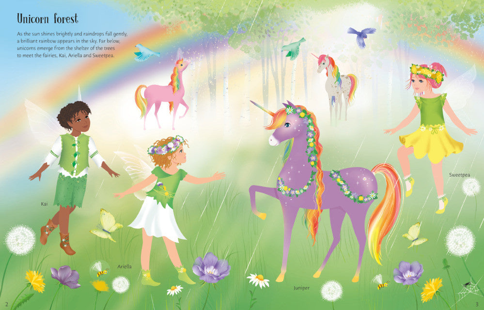 Usborne Sticker Dolly Dressing - Rainbow Unicorns