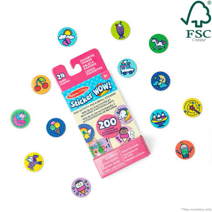 Melissa & Doug - Sticker WOW! Refill Stickers - Favourite Things