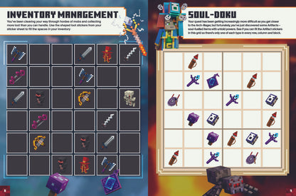 Minecraft Dungeons Sticker Book