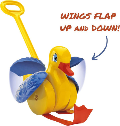 Quercetti - Quack and Flap Duck Push Toy 4180