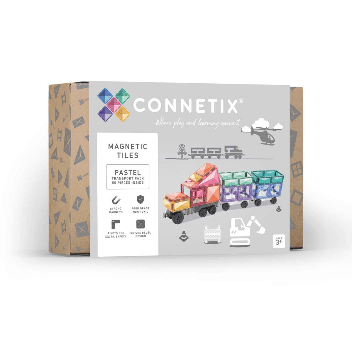 Connetix - Pastel Transport Pack 50pc