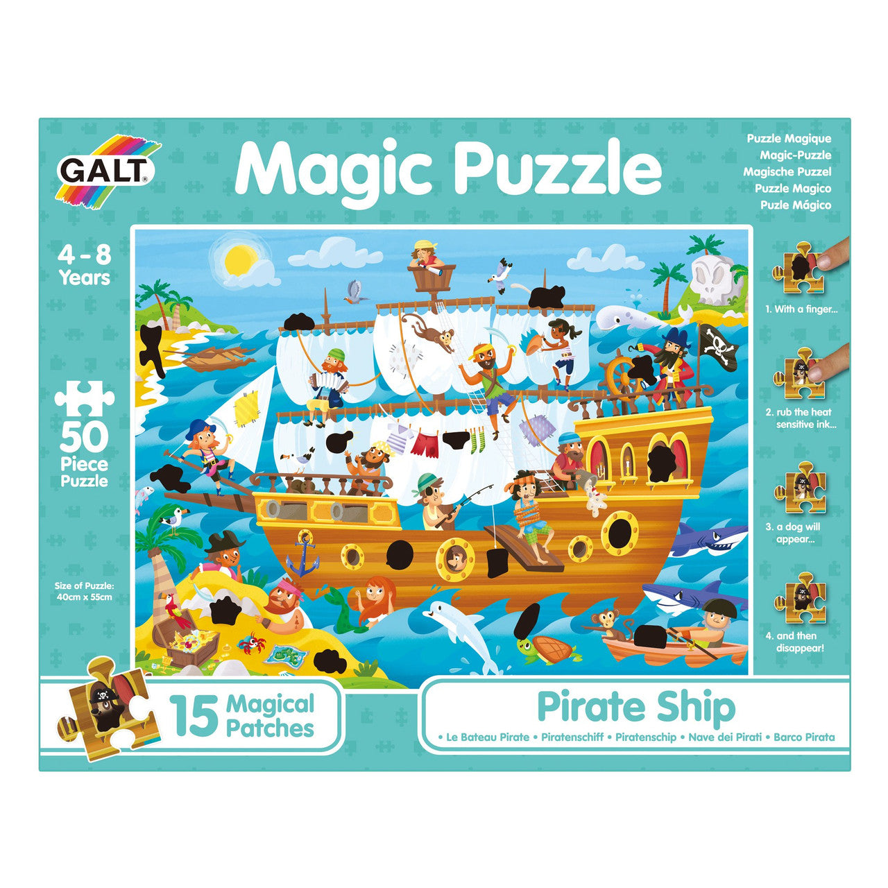 Galt - Magic Puzzle - Pirate Ship Puzzle 50pc