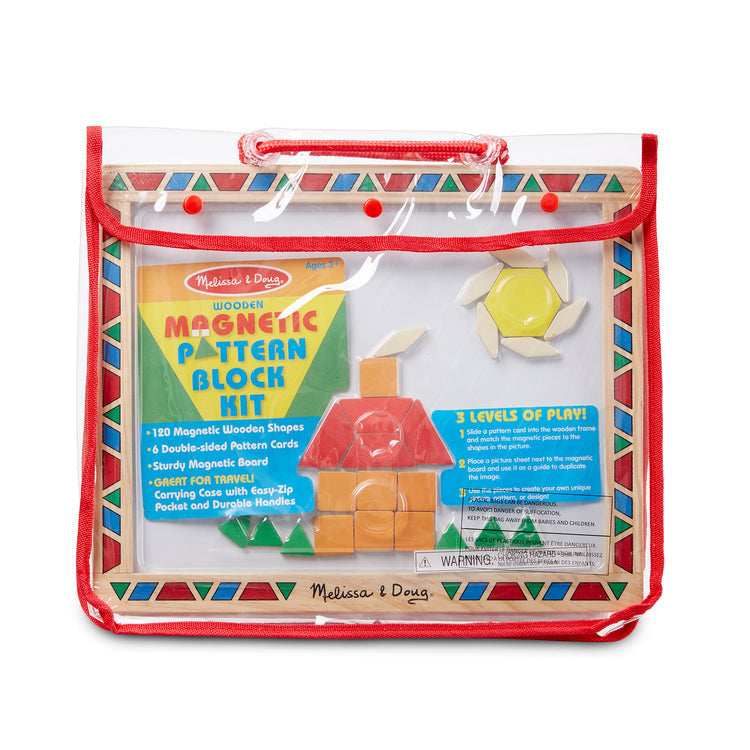 Melissa & Doug - Wooden Magnetic Pattern Block Set