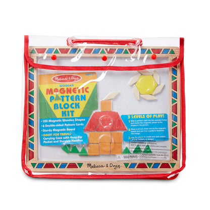 Melissa & Doug - Wooden Magnetic Pattern Block Set