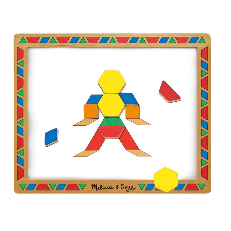 Melissa & Doug - Wooden Magnetic Pattern Block Set