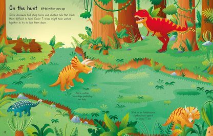 Usborne - First Sticker Book - T. Rex and Other Enormous Dinosaurs