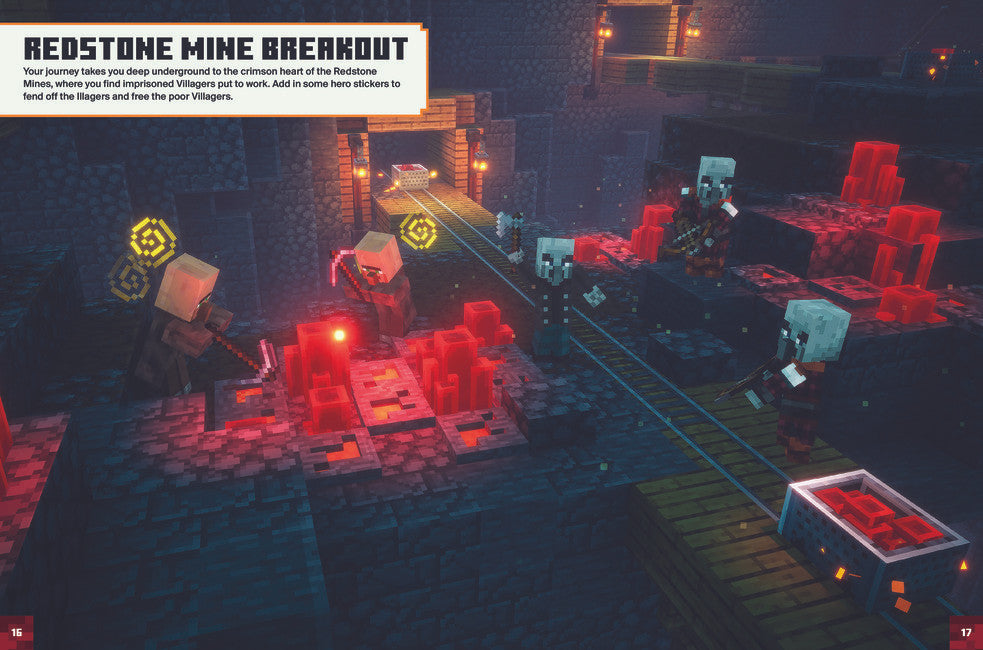 Minecraft Dungeons Sticker Book