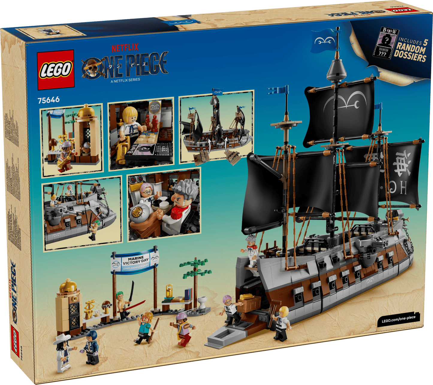 LEGO® One Piece - Garp's Marine Battleship 75646