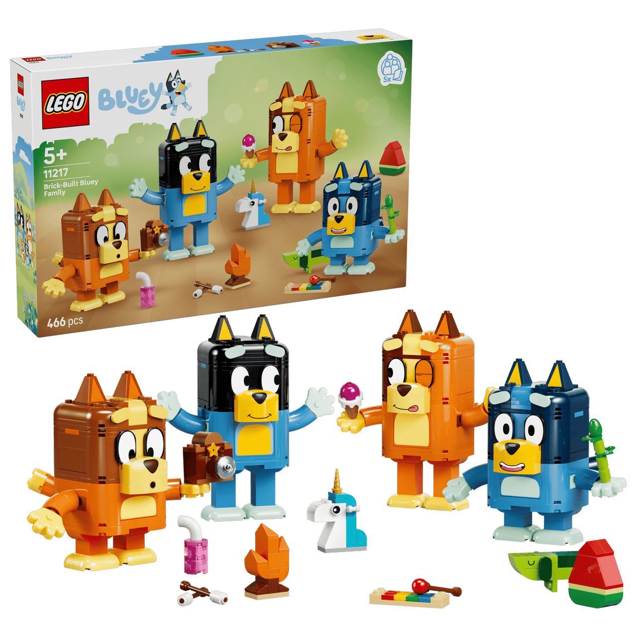 LEGO® Bluey - Brick-Built Bluey Family 11217