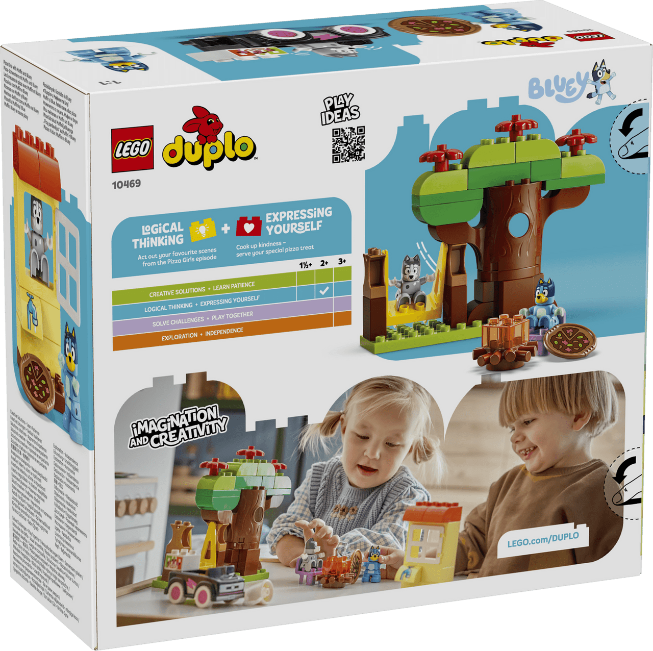 LEGO® DUPLO® Bluey - Pizza Girls with Muffin and Bluey 10469