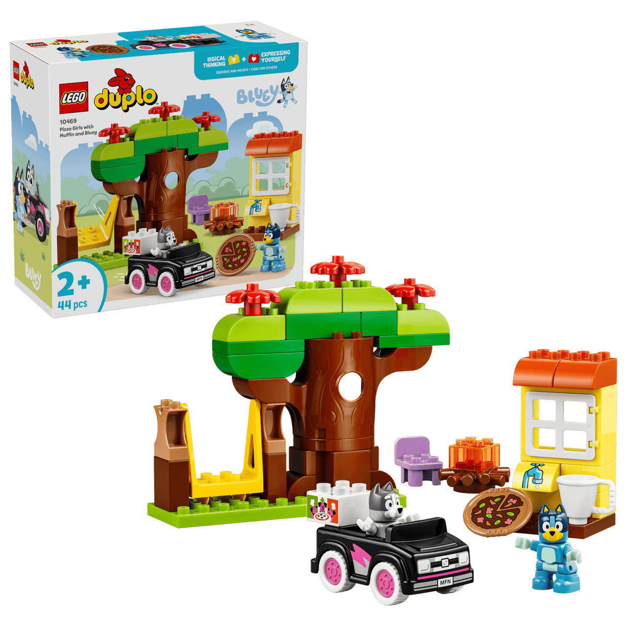 LEGO® DUPLO® Bluey - Pizza Girls with Muffin and Bluey 10469