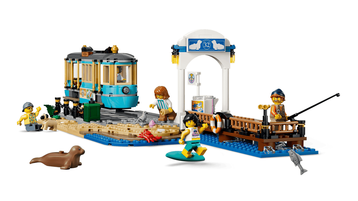 LEGO® City Classic Beach Streetcar - Train Toys 60506