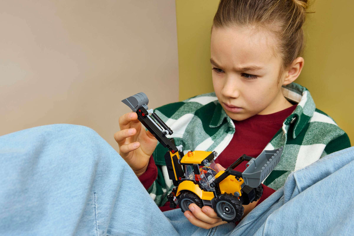 LEGO® City Yellow Backhoe Loader - Construction Toy 60480