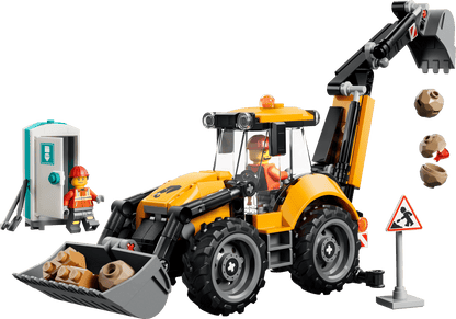 LEGO® City Yellow Backhoe Loader - Construction Toy 60480
