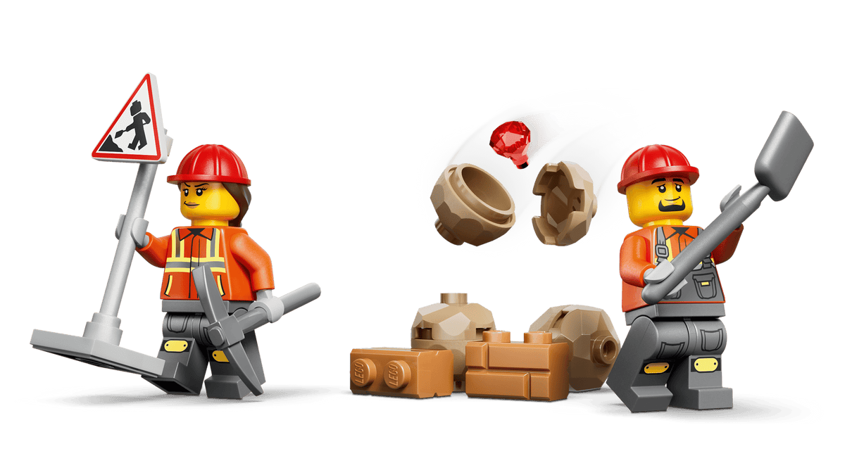 LEGO® City Yellow Backhoe Loader - Construction Toy 60480