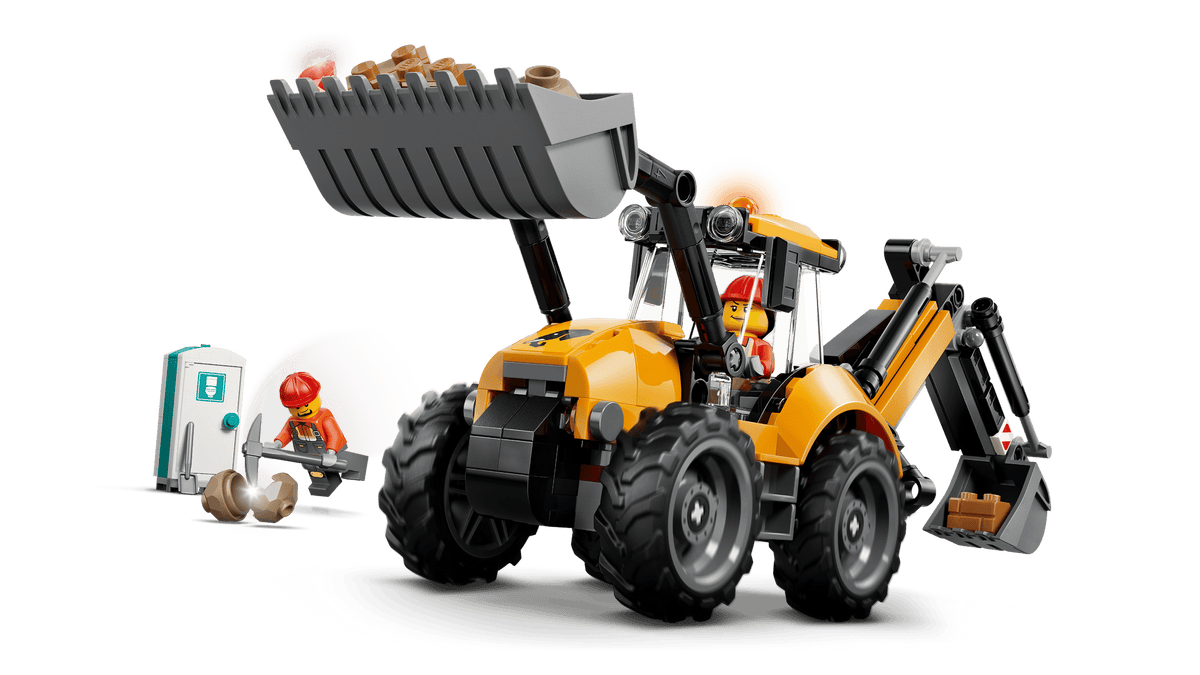 LEGO® City Yellow Backhoe Loader - Construction Toy 60480