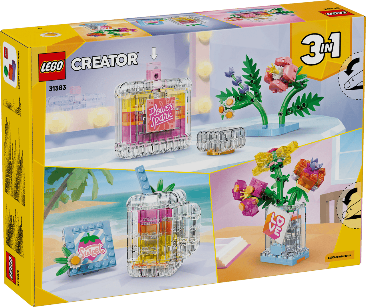 LEGO® Creator 3 in 1 - Floral Decor Perfume Bottle 31383