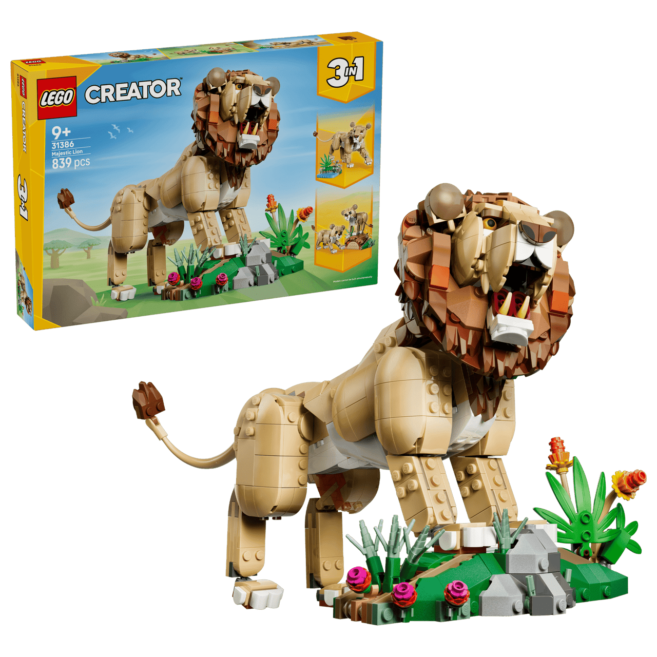 LEGO® Creator 3 in 1 - Wild Animals: Majestic Lion 31386