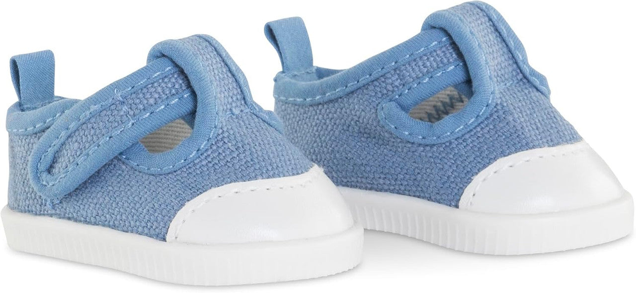 Blue sneakers accessory for 36cm Mon Grand Corolle baby dolls with sporty casual design