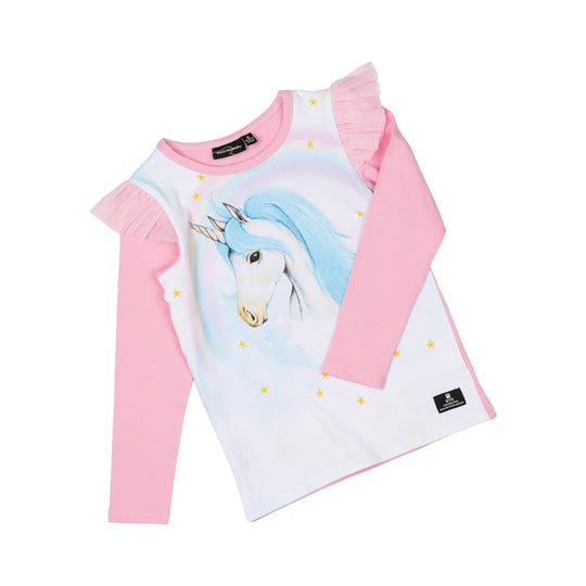 Blue Unicorn Long Sleeve T-Shirt - Teen