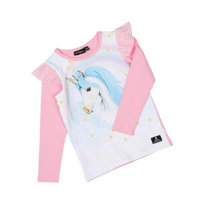 Blue Unicorn Long Sleeve T-Shirt