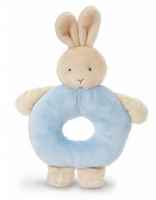 Bunnies By The Bay - Ring Rattle Blue Bunny